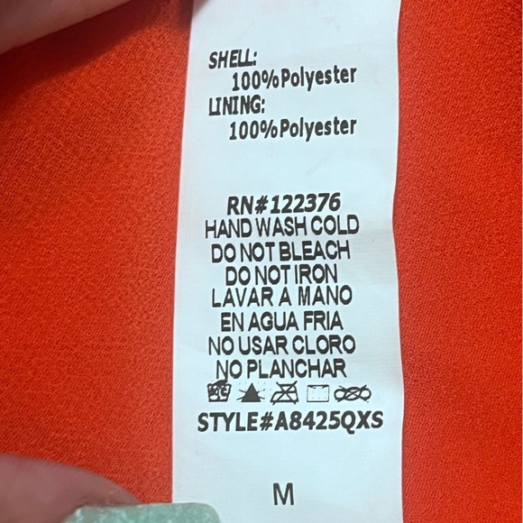 Mustard Seed Orange Short Romper Sz M Women - Picture 6 of 7